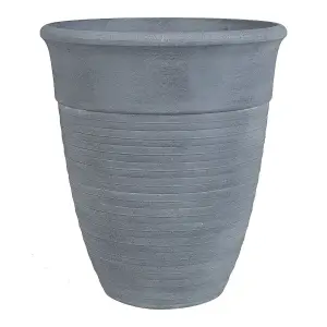 Set of 2 Plant Pots 43 cm Grey KATALIMA