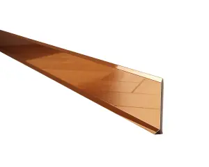 ILCOM Stainless steel Skirting board 80mm x 2700mm - Copper Polished