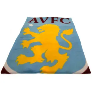 Aston Villa FC Fleece Pulse Blanket Burgundy/Blue/Yellow (One Size)