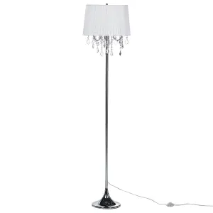 Crystal Floor Lamp White EVANS