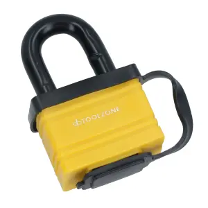 Lock and Chain With Plastic Cover Heavy Duty Waterproof Padlock