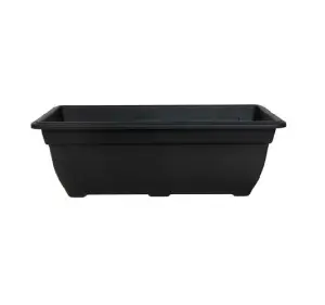 2 x Black Bell Trough Planter 50cm