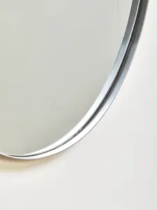 Interiors by Premier Versatile Wall Mirror With Silver Finish Frame, Reflective Hallway Mirror, Lounge Mirror for Home Office