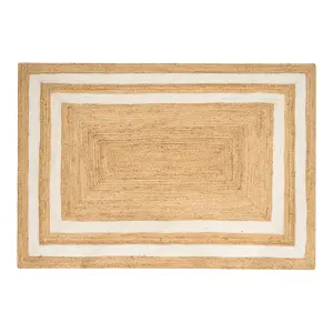 Jute Area Rug 160 x 230 cm Beige GEMEREK