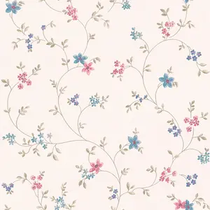 Galerie Maison Charme Blue Petit Floral Motif Wallpaper Roll