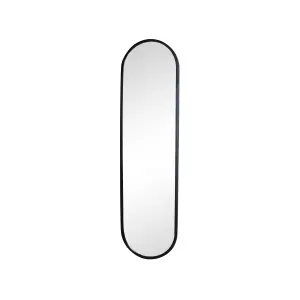 Melody Maison Large Black Oval Mirror 42cm x 156cm