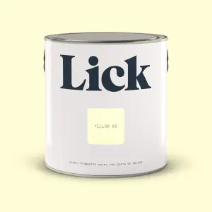 Lick Yellow 05 Eggshell Emulsion paint, 2.5L