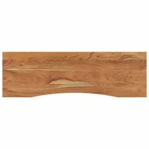 Berkfield Desk Top 140x50x2.5 cm Rectangular Solid Wood Acacia