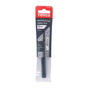 Timco - Roll Forged Jobber Drills - HSS (Size 12.0mm - 5 Pieces)