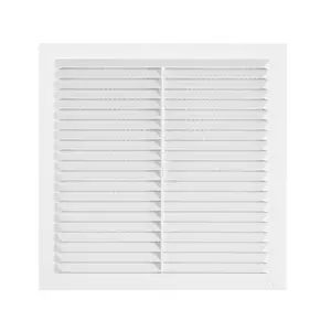 SQUARE air vent with no screws visible  and fly screen,flat back (235mm high x 235mm wide)