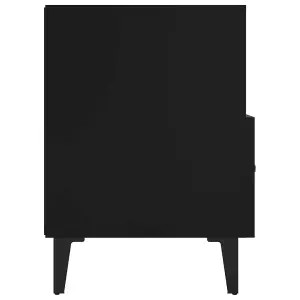 Berkfield TV Cabinet Black 80x36x50 cm Engineered Wood