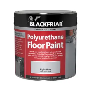 Blackfriar Professional Polyurethane Floor Paint - Light Grey 5 Litre