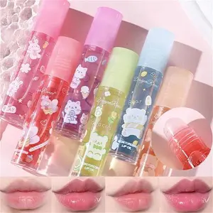 DENESTUP 6Pcs Roll On Lip Gloss Set, Fruit Flavored Lip Gloss Set Glossy Lip Make-Up For Kids And Teens, Non Toxic, Kid Friendly, Party Gift, Best