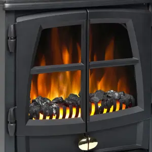 Dimplex Jazz 2kW Black Electric Stove (H)597mm (W)510mm