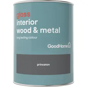 GoodHome Princeton Gloss Metal & wood paint, 750ml