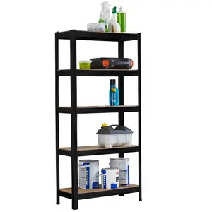 Neo Black 5 Tier Garage Shelving Racking