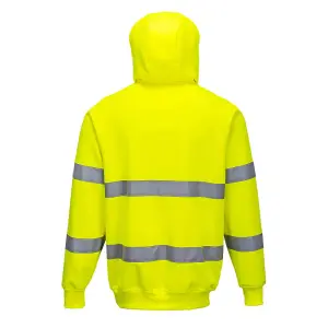 Portwest B304 Hi-Vis Hoodie - Yellow - Small