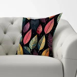 Colourful Leaves Pattern Cushions 33cm x 48cm