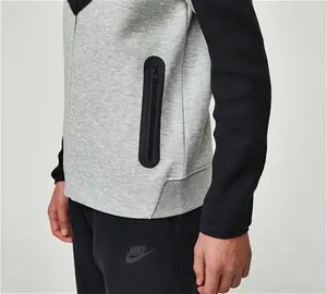 Nike Junior Tech Fleece Full Zip Hoodie - Grey - Size S/B