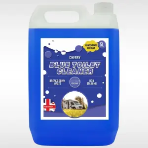 5L Blue Toilet Cleaner Chemical Portable Waste Tank Fluid Caravan 5 Litre