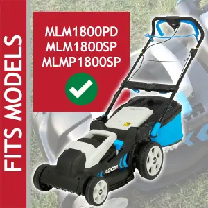 SPARES2GO Metal Blade compatible with Mac Allister MLM1800PD MLM1800SP MLMP1800SP Lawnmower (42cm)