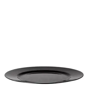 Metallic Charger Plates - Black - 33cm - Pack of 6 - Table Decoration Plates by Harbour Housewares