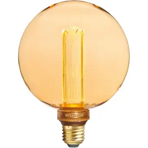 Sylvania ToLEDo Mirage Gold Globe Candlelight E27 2.5W Designer LED Bulb