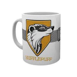 Harry Potter Stand Together Hufflepuff Mug White/Mustard/Grey (One Size)