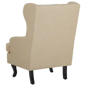 Wingback Chair ALTA Fabric Beige