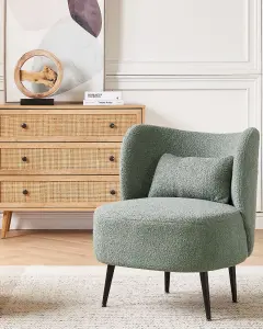 Armchair OTSBY Boucle Light Green