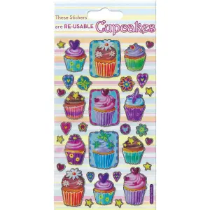 Paper Projects Reusable Cupcake Stickers Multicoloured (One Size)