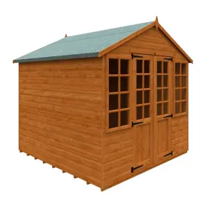 8 x 8 (2.35m x 2.35m) Wooden Classic APEX Summerhouse (12mm T&G Floor + Roof) (8 x 8) (8x8)