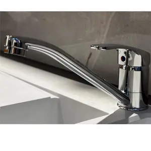 Liquida VS626CH Single Top Lever Kitchen Mixer Tap In Chrome