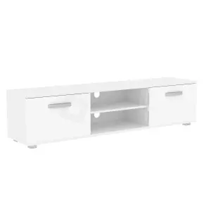 Vida Designs Cosmo White 2 Door TV Unit 160cm Sideboard Cabinet