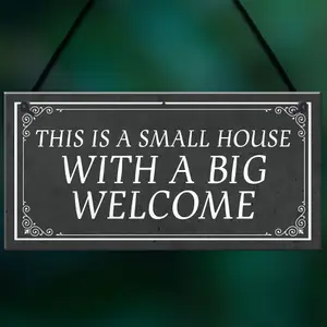 Shabby Chic Style WELCOME SIGN New Home Gift Home Decor Plaque Gift