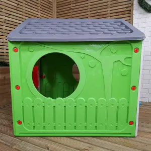 1.15m Kids Indoor Outdoor Plastic Wendy House Galilee Village Playhouse