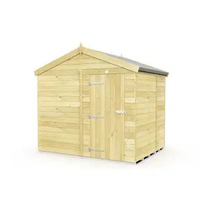 DIY Sheds 8x6 Apex Shed - Single Door Without Windows