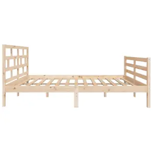 Berkfield Bed Frame Solid Wood Pine 120x200 cm