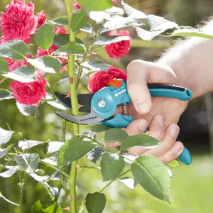 Gardena SuperCut B/S-M (D)22mm Turquoise Bypass Secateurs (H) 61mm x (W) 22mm