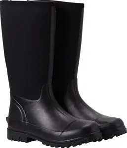 Mountain Warehouse Mucker Womens Neoprene Long Boots - Black | Size 8