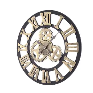 Silent Roman Numbers Large Wall Clock for Kitchen Home Decoration 580mm