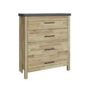 GFW Cascina 4 Drawer Chest Oak