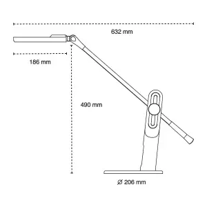 Luminosa Bil LED Desk Lamp 10W CCT