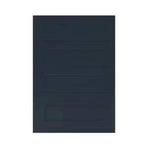 GoodHome Artemisia Matt midnight blue 4 drawer front, Pack of 1 (H)715mm (W)497mm (T)18mm