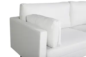 Boom Sofa , Black / Light Beige Fabric