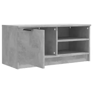 Berkfield TV Cabinets 2 pcs Concrete Grey 80x35x36.5 cm Engineered Wood