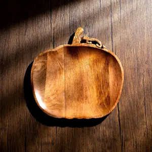 Wooden Pumpkin decorative Tray - Large Durable Pumpkin Decorations