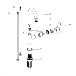 VitrA  Flow Line Chrome Round Swivel Basin Mixer