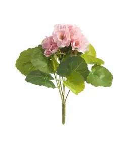 Best Artificial 30cm Pink Geranium Plug Plant - Pot NOT Included