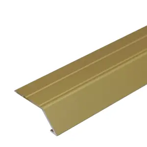 A45 31mm Anodised Aluminium Self Adhesive Door Threshold Ramp Profile - Gold, 0.9m